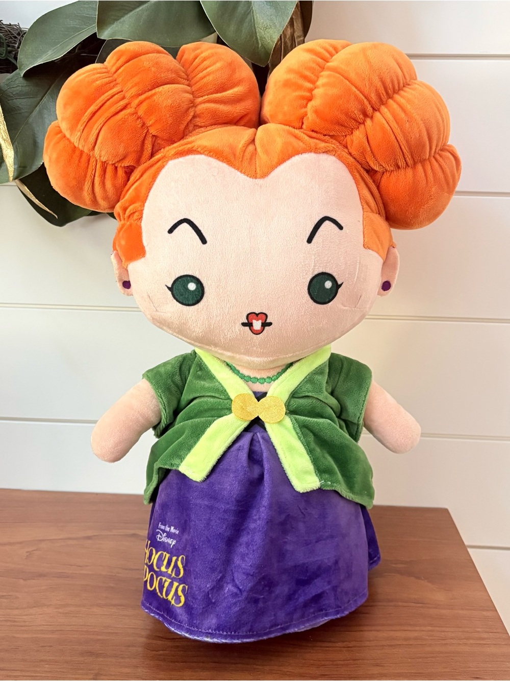 Disney Hocus Pocus Winifred Sanderson Plush 18” Stand Up Door Greeter Halloween